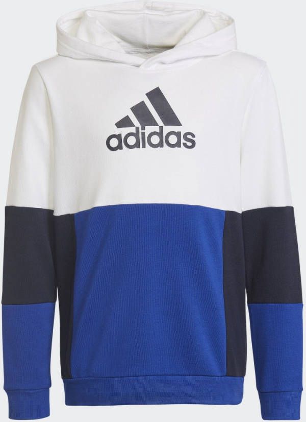Adidas Colorblock Hoodie White/Legend Ink/Royal Blue