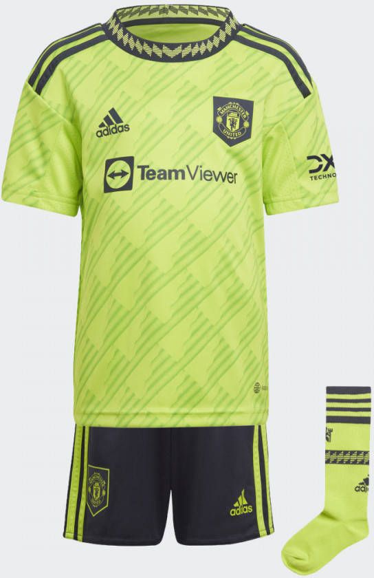 adidas Manchester United 3de Shirt 2022/23 Mini Kit Kinderen