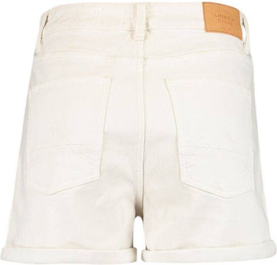 America Today Lucy high waist slim fit korte spijkerbroek met gekleurde wassing
