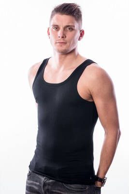 Ten Cate Men Singlet Stretch Black Two Pack(32324 )
