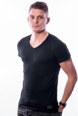 Ten Cate Men T Shirt V Neck Black Two Pack(32299 )