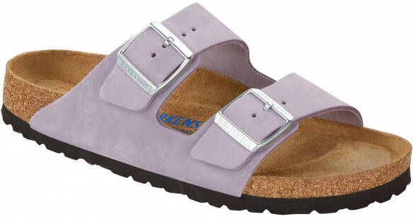 Birkenstock Women's Arizona SFB NU Sandalen Schmal, purper/bruin