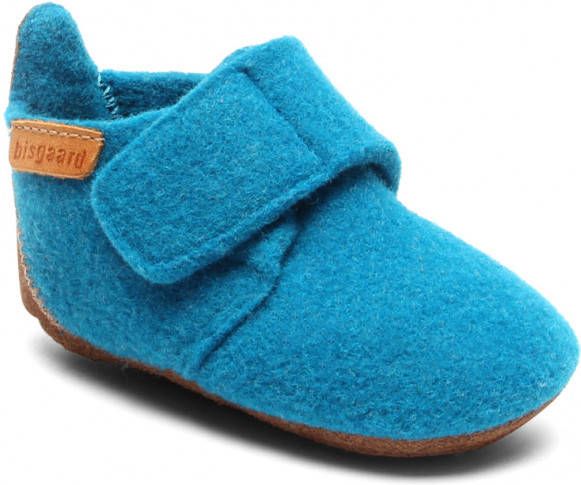 Bisgaard Baby's Wool Pantoffels blauw
