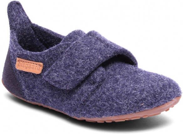 Bisgaard Kid's Casual Wool Pantoffels purper/grijs/zwart