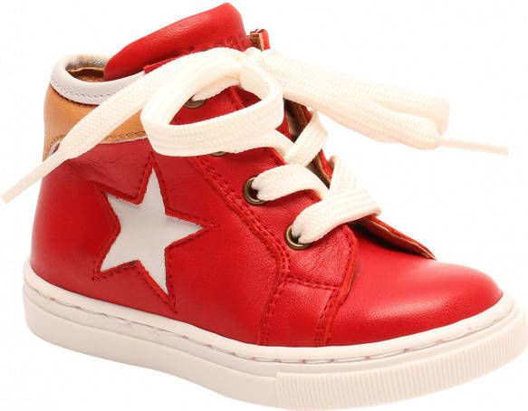 Bisgaard Kid's Uffe Sneakers rood/wit