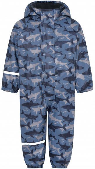 CeLaVi Boy's Rainwear Suit AOP with Fleece Overall blauw