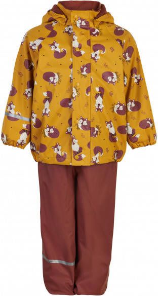 CeLaVi Kid's Rainwear Set AOP with Fleece Overall meerkleurig
