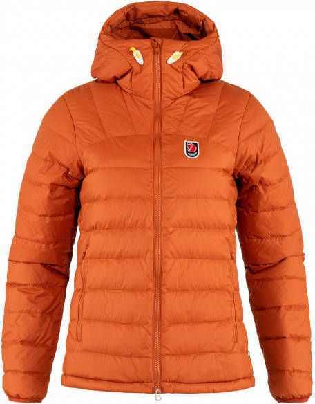 Fjällräven Women's Expedition Pack Down Hoodie Donsjack, oranje/rood