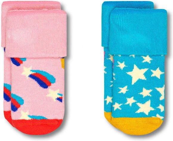 Happy Socks Kid's Shooting Star Terry Multifunctionele sokken 6 Months, meerkleurig