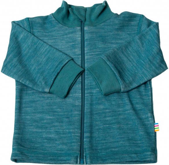 Joha Kid's 4038 Cardigan with Collar & Zip Cardigan turkoois