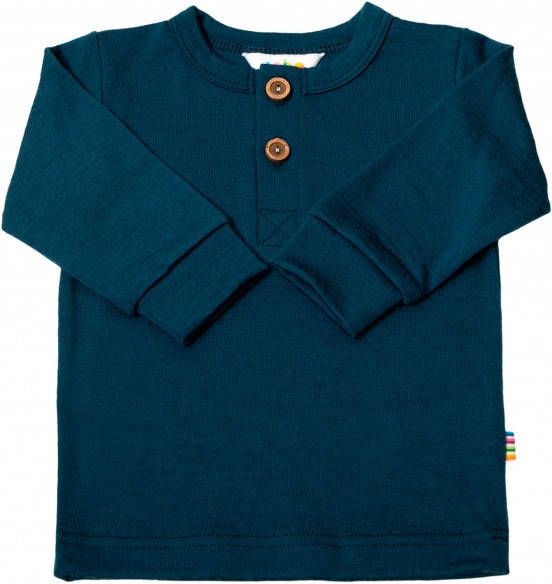 Joha Kid's 4041 Blouse with Long Sleeves Merinoshirt blauw