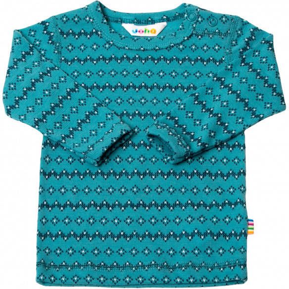 Joha Kid's 4051 Blouse with Long Sleeves Merino ondergoed turkoois