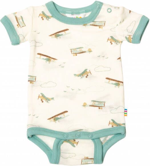 Joha Kid's 69437 Body with Short Sleeves Merino ondergoed wit