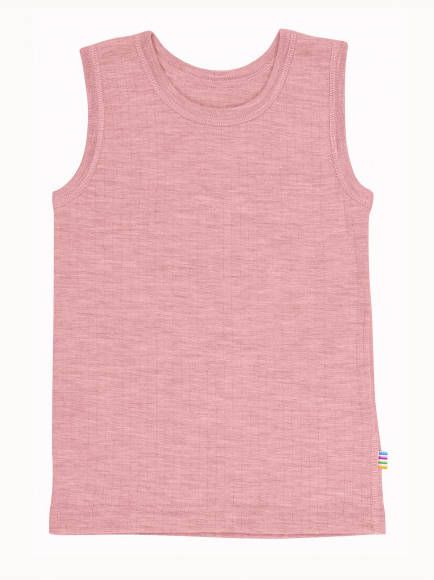 Joha Kid's Undershirt Basic Merino ondergoed roze/wit
