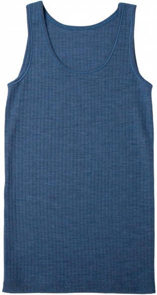 Joha Women's 4067 Singlet Merino ondergoed, blauw