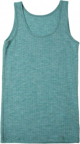 Joha Women's 4067 Singlet Merino ondergoed, turkoois