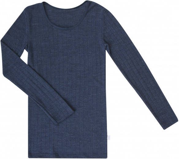 Joha Women's Blouse 85/15 Merino ondergoed, blauw