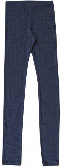 Joha Women's Emily Leggings Wool & Silk Merino ondergoed, blauw/zwart