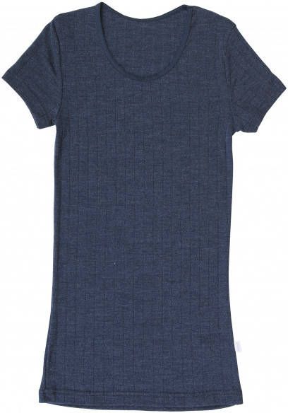 Joha Women's T Shirt 85/15 Merino ondergoed, blauw