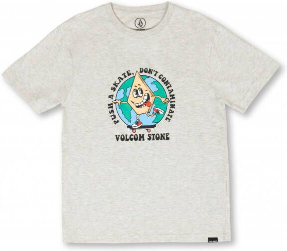 Volcom Kid's Don't Contaminate S/S T shirt, wit/grijs