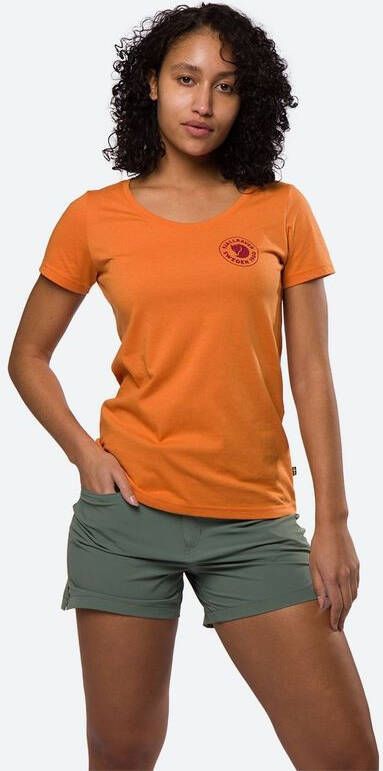 Fjä, llrä, ven 1960 Logo Shirt Dames Oranje