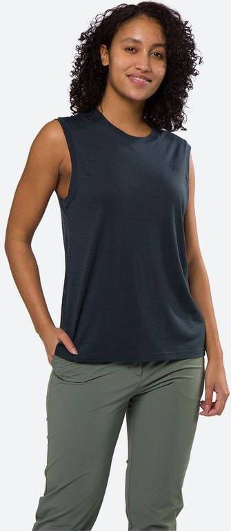 Fjä, llrä, ven Abisko Wool Tank Top Dames Blauw