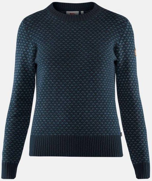 Fjä, llrä, ven Ö, vik Nordic Sweater Dames Marineblauw