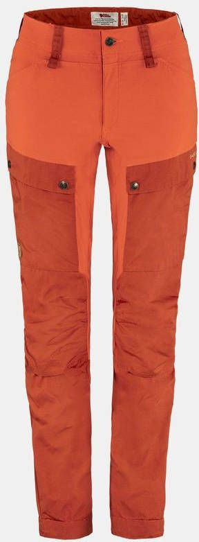 Fjä, llrä, ven Keb Curved Broek Dames Short Oranje