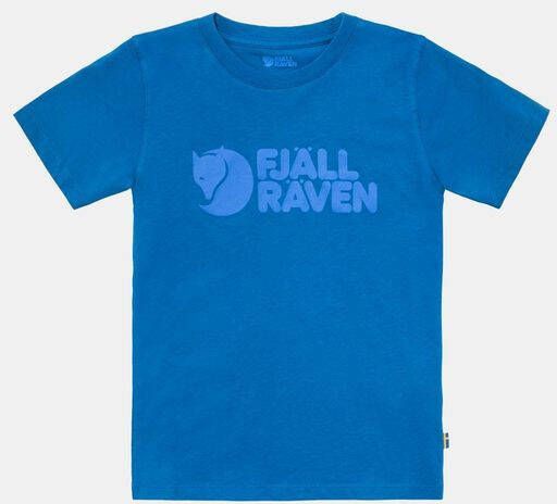 Fjä, llrä, ven Kids Fjä, llrä, ven Logo T Shirt Blauw