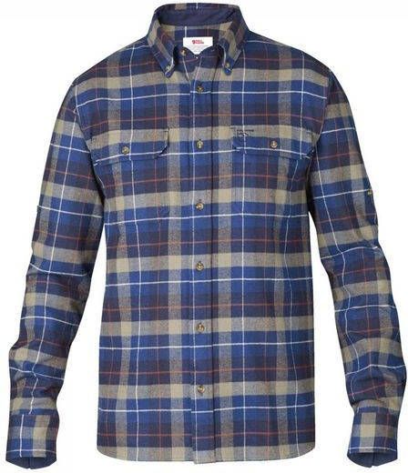 Fjällräven Singi Heavy Flannel Overhemd Marineblauw