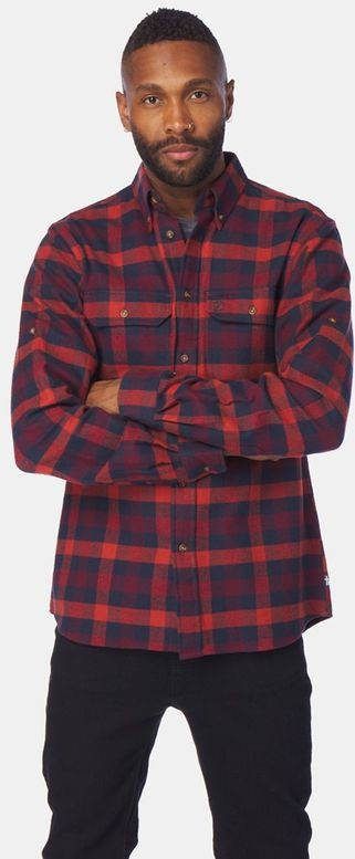 Fjä, llrä, ven Skog Overhemd Donkerblauw/Donkerrood