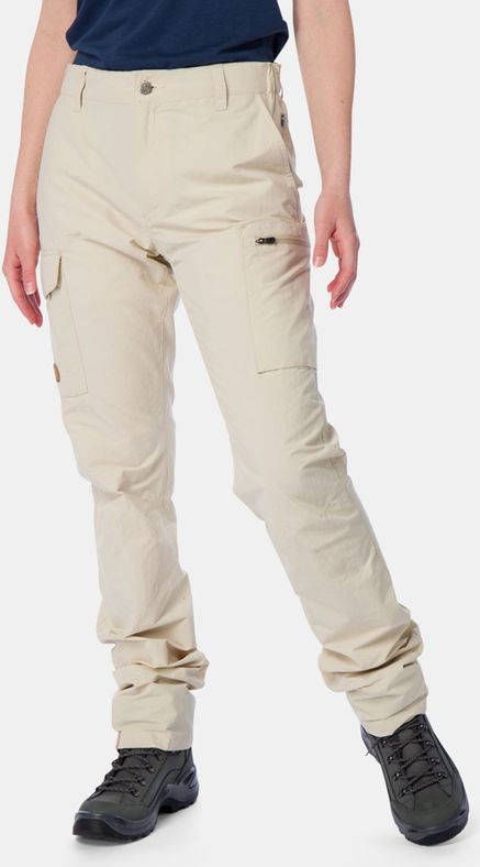 Fjä, llrä, ven Travellers MT Broek Regular Long Dames Gebroken Wit