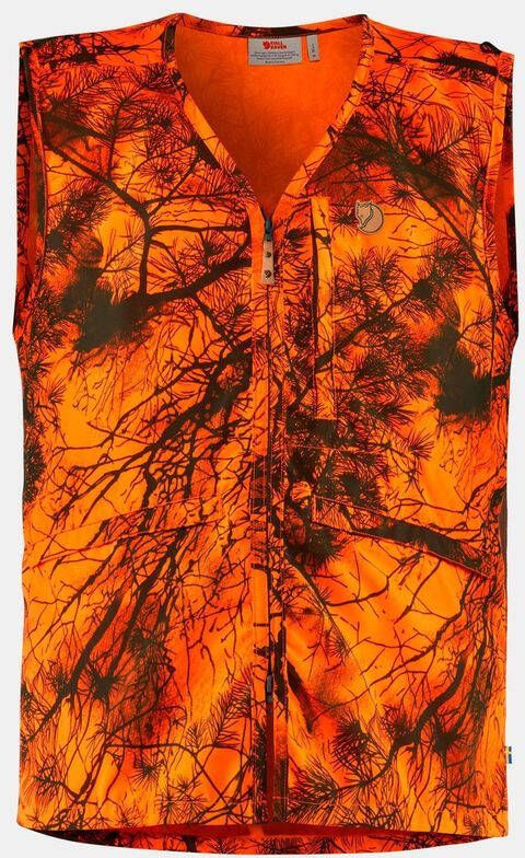 Fjä, llrä, ven Vä, rmland Bodywarmer Oranje/Ass. Camouflage