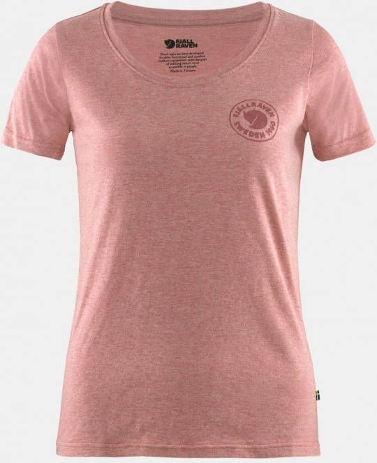 Fjä, llrä, ven 1960 Logo Shirt Dames Fuchsia/Bordeaux/Kastanjebruin