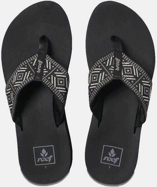 Reef Spring Woven Slipper Dames Zwart/Wit