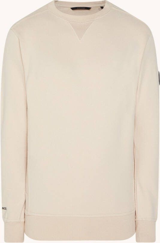 Airforce Sweater van biologisch katoen met ronde hals