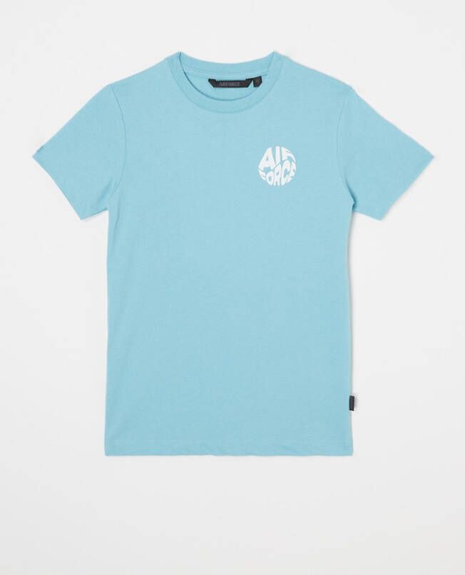 Airforce T shirt met logo en backprint