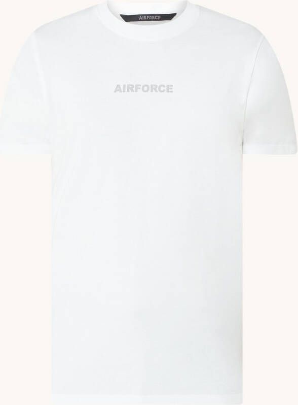 Airforce T shirt met logo en backprint