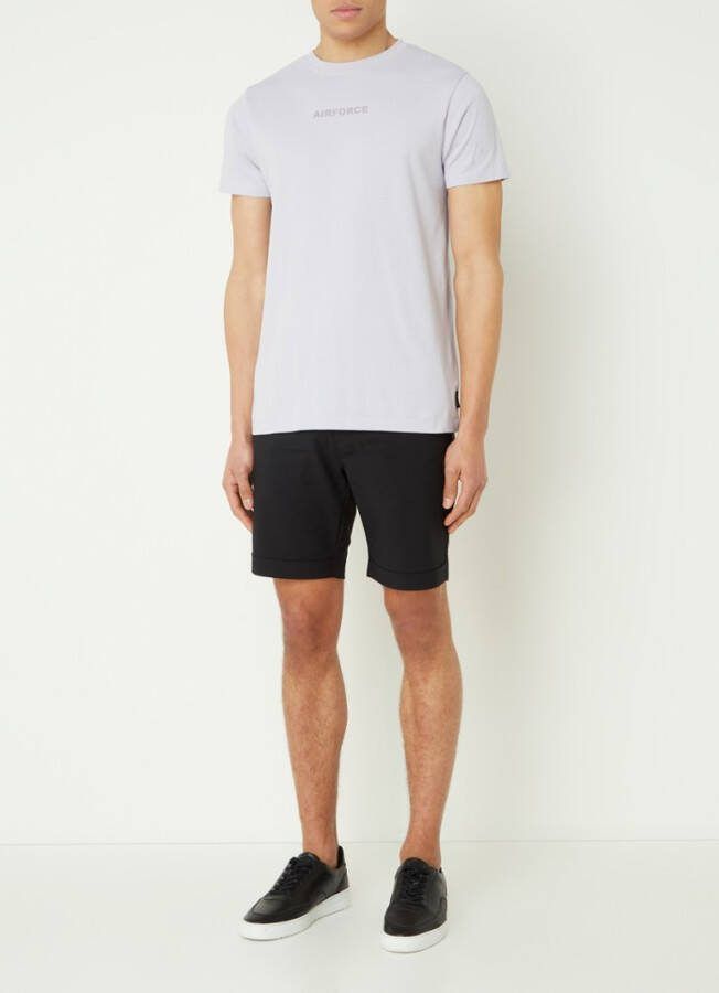 Airforce T shirt met logo en backprint