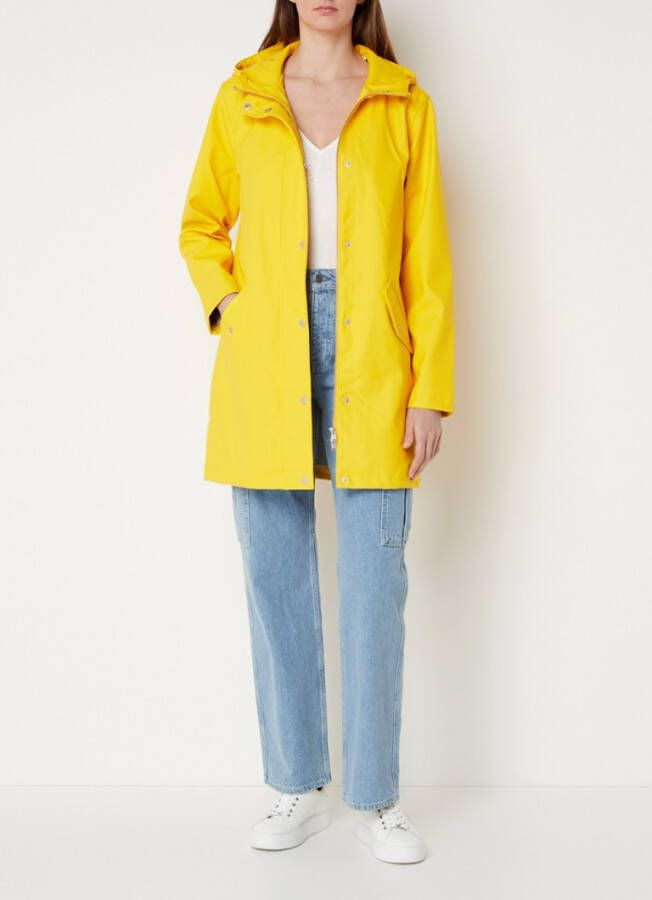 America Today Janice regenjas van gerecycled PET met capuchon