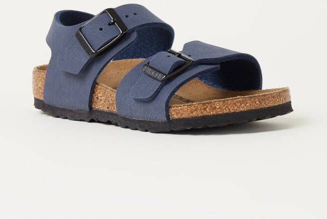 Birkenstock New York Junior Birko Flor BC Narrow Junior Sandaal Marineblauw