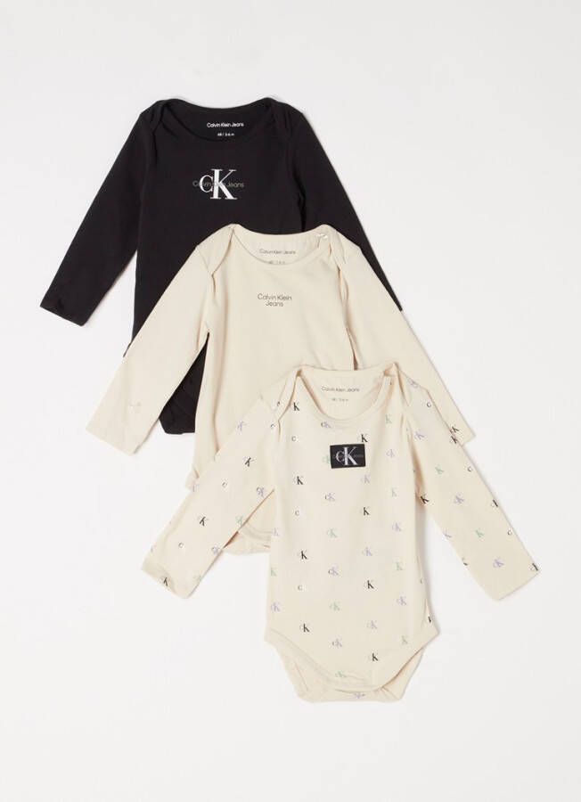 Calvin Klein Giftbox met rompers in 3 pack