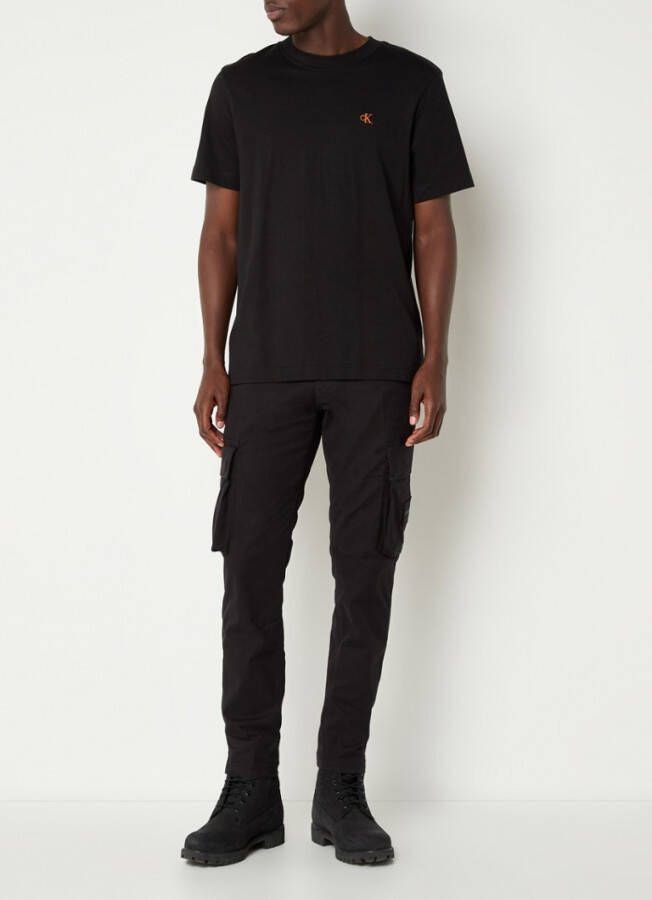 Calvin Klein Zwarte Cargobroeken Skinny WAshed Cargo Pant