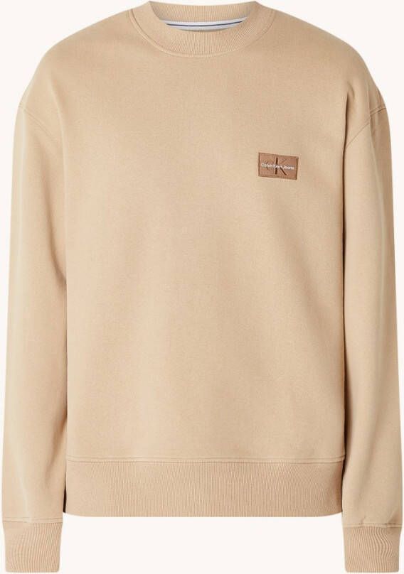 Calvin klein Sweater Jeans SHRUNKEN BADGE CREW NECK