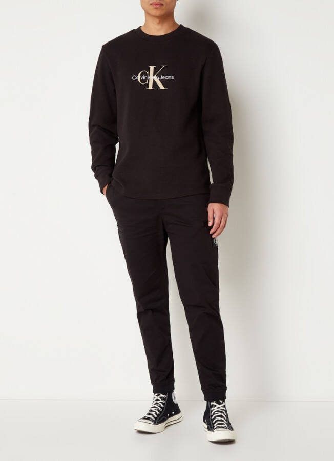 Calvin Klein Archival Monologo Waffle LS Shirt Heren