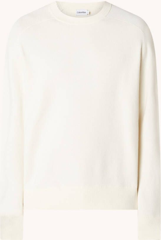 Calvin Klein Sweater met ronde hals en logo