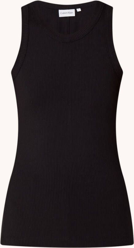 Calvin Klein Geribde tanktop MODAL RIB FITTED TANK