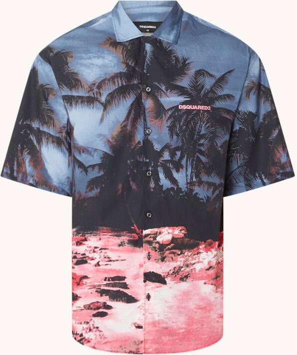 Dsquared2 Korte mouwen Overhemden Grijs Heren