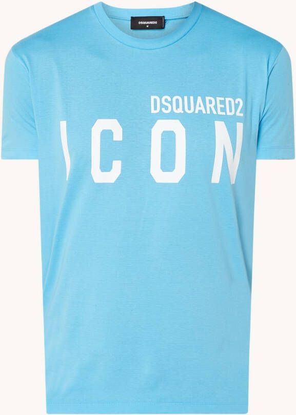 Dsquared2 T shirts and Polos Clear Blue , Blauw, Heren