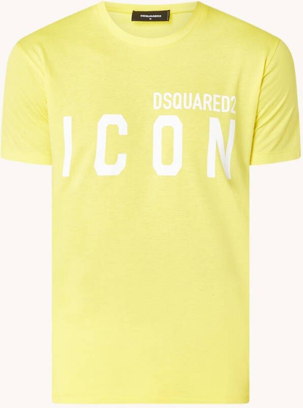 Dsquared2 T shirts and Polos Yellow , Geel, Heren